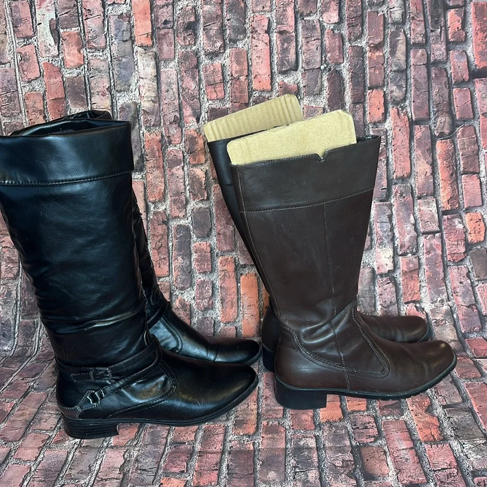 Nine West and Merona 2 fair condition boots size 7.5 & 8